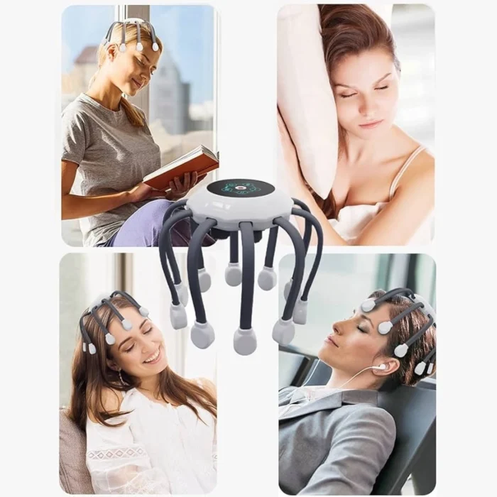 Massageur de Tête Électrique Rechargeable