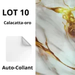 Panneaux Muraux Autocollants Effet Marbre CALACATTA ORO
