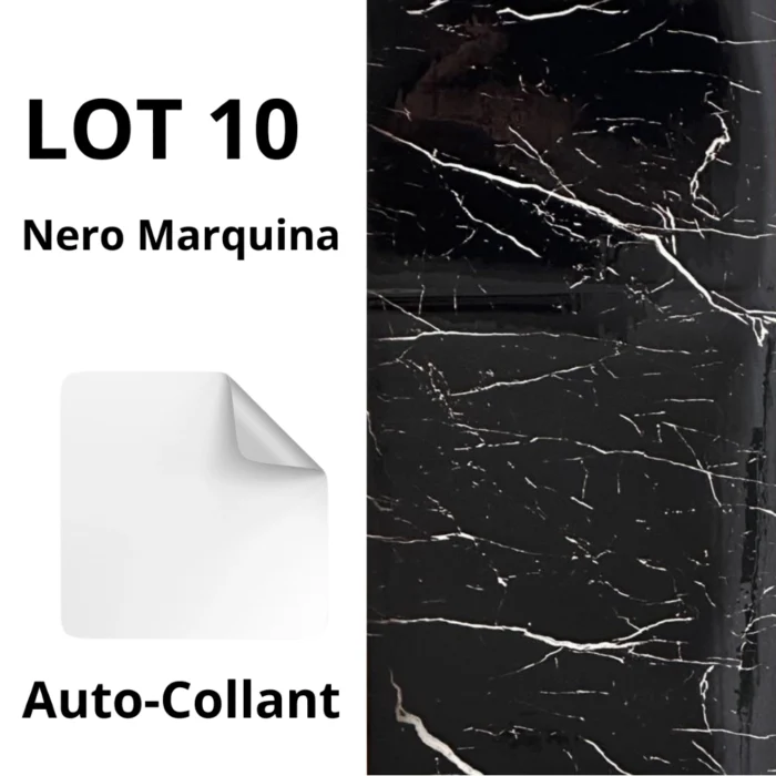 Panneaux Muraux Autocollants Effet Marbre NERO MARQUIRA