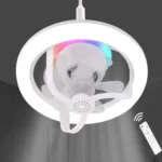 Plafonnier LED RGB avec Ventilateur