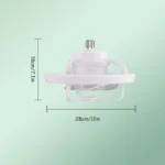 Plafonnier LED RGB avec Ventilateur