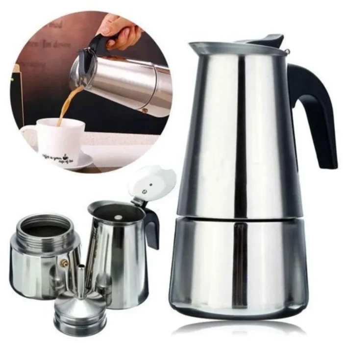 Cafetière Italienne Expresso Inox 6 Tasses