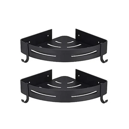 Lot de 2 Étagères d'Angle avec Ruban