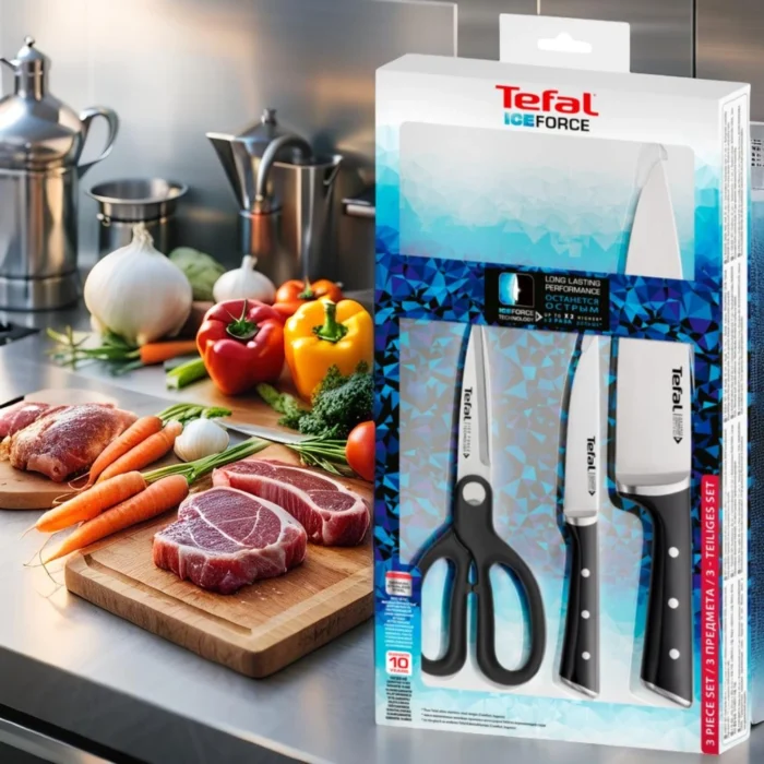 Set de 3 Couteaux Tefal Ice Force K232S355