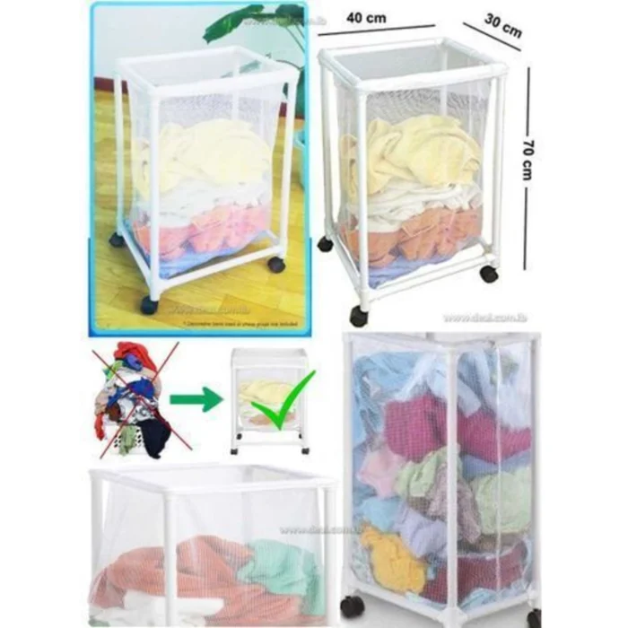 Trieur de Linge Single avec Roues