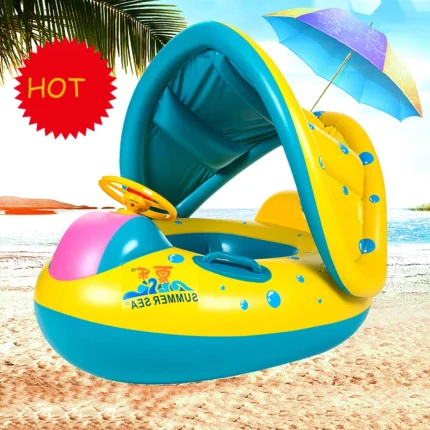 Bouée Bébé avec Protection Solaire