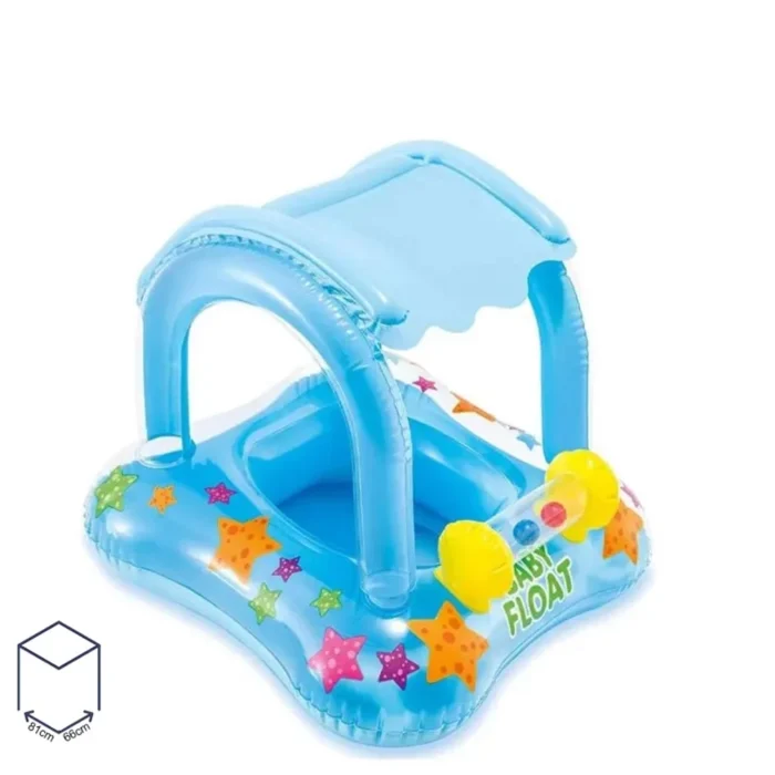 Bouée Siège Bébé avec Couverture Solaire