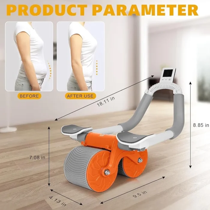 Rouleau Abdominal Back Trainer 2en1