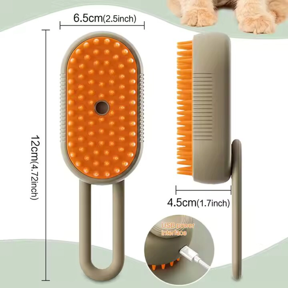 Brosse de Massage Électrique 3en1 pour Chat