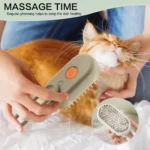 Brosse de Massage Électrique 3en1 pour Chat