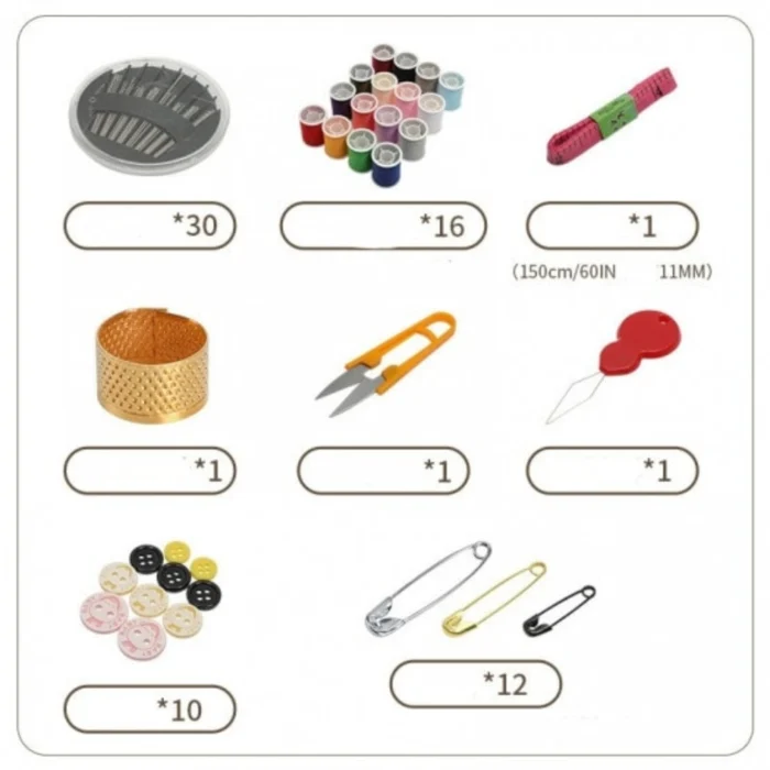 Kit de Couture Complet 72 Pièces
