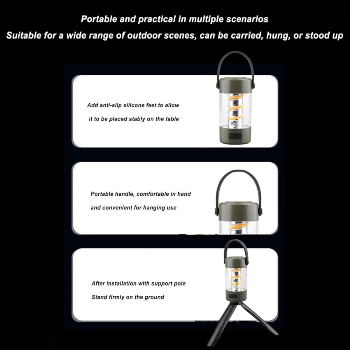 Lampe de Camping Stéréo Sans Fil