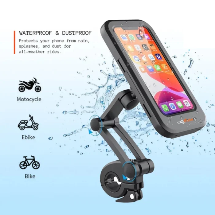 Support Téléphone Moto Étanche