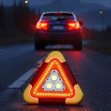 Triangle d'Avertissement Solaire LED