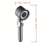 Pommeau de Douche Turbo avec 3 Modes et Filtre Massage