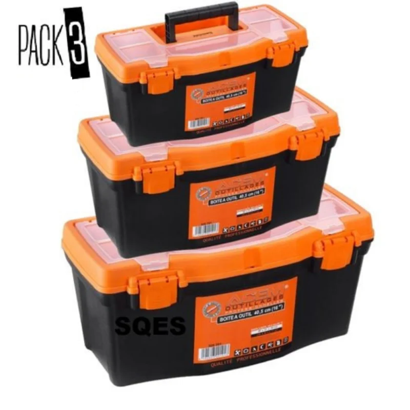 Pack de 3 boîtes à outils Acem