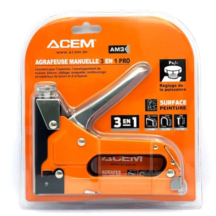 Agrafeuse Manuelle 3en1 Pro ACEM