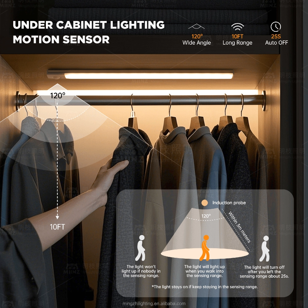 Lampe LED Rechargeable avec Détecteur de Mouvement