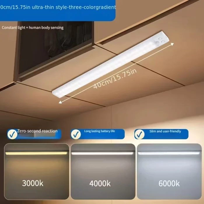 Lampe LED Rechargeable avec Détecteur de Mouvement 