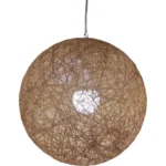 Lustre en Rotin Naturel Marron