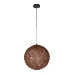 Lustre en Rotin Naturel Marron