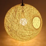 Lustre en Rotin Naturel