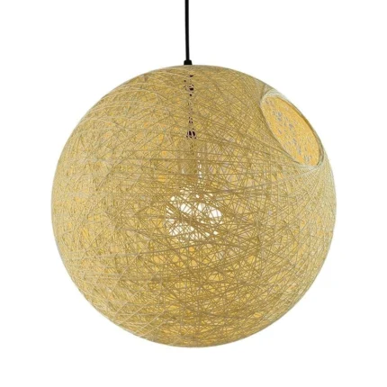 Lustre en Rotin Naturel