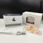 Diffuseur Arome à Flamme Colorée en Pierre de Sel