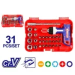 Jeu de Tournevis à Cliquet 31 Pièces