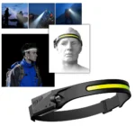 Lampe Frontale Induction Rechargeable