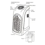 Mini Chauffage Électrique 400W