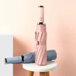 Parapluie pliable avec lampe LED