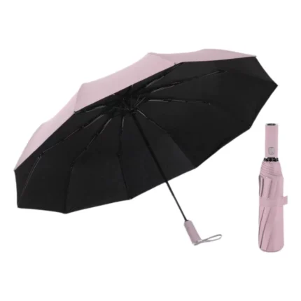 Parapluie pliable avec lampe LED