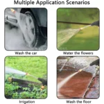 Pistolet de Lavage de Voiture Sans Fil 48V