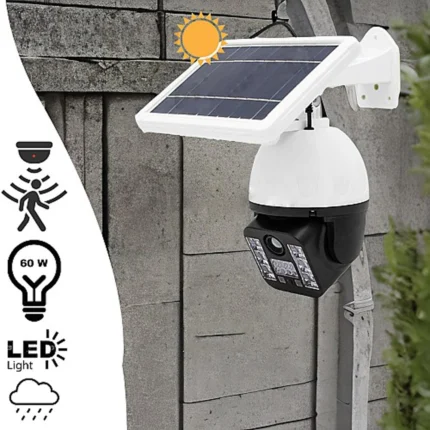 Caméra Factice avec Lampe Solaire 60 Watt
