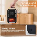 Chauffage Portable Intelligent à Flamme 3D